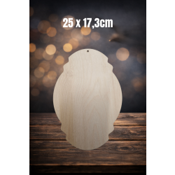 Tabliczka ozdobna 5 25cm z jednym otworem, tabliczka 25cm, sklejka 3mm